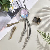 DIY Bolo Tie End Making Finding Kit, Including Alloy Cord Ends, Iron Slide Clasps, Mixed Color, 12Pcs/box