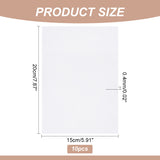 Self-adhesive Non-woven Fabrics, Water Soluble Stabilizer for Embroidery, White, 200x150x0.4mm
