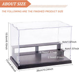 Assemble Acrylic Display Boxes, 2 Tiers, for Doll Model Display, Cuboid, Clear, Finished Product: 26x17x15.5cm, 11pcs/set