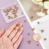 30Pcs 3 Style Bead Sets, Including 202 Stainless Steel Stopper Beads, Golden & Stainless Steel Color, 10pcs/style