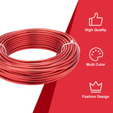 Round Aluminum Wire, for Jewelry Making, Red, 7 Gauge, 3.5mm, about 65.61 Feet(20m)/500g