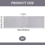 Cotton Strechy Kintted Rib Fabric, for Clothing Accessories, Gray, 99x14.7x0.12cm