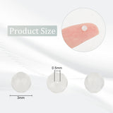 2 Strands Natural White Moonstone Beads Strands, Faceted, Round, 3mm, Hole: 0.5mm, about 113pcs/strand, 15.35 inch(39cm)