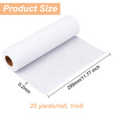 Fusible Cut Away Stabilizer, Non-Woven Interlining for Embroidery, White, 29.9x0.02cm