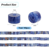1 Strand Natural Sodalite Beads Strands, Flat Round/Disc, Heishi Beads, 4x2mm, Hole: 1mm, about 169pcs/strand, 14.96''(38cm)