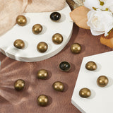 Alloy Shank Buttons, 1-Hole, Dome/Half Round, Antique Bronze, 20x14mm, Hole: 2mm, 40pcs
