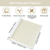 1Pc DIY Polyester Fabrics, with Paper Back, for Book Binding, Wheat, 430x1000x0.3mm