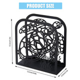 Iron Napkin Holder, Black, 125x50x135mm