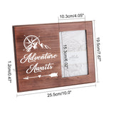 MDF Wood Photo Frames, for Tabletop Display Photo Frame, Rectangle, Word, 195x254x12mm