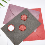 Adhesive Wax Seal Stickers, For Envelope Seal, Indian Red, 30.8x30.8x2.2mm