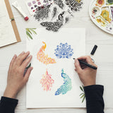 4 Sheets 4 Styles PVC Plastic Stamps, for DIY Scrapbooking, Photo Album Decorative, Cards Making, Stamp Sheets, Mixed Shapes, 16x11x0.3cm, 1 sheet/style