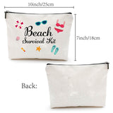 12# Cotton-polyester Bag, Stroage Bag, Rectangle, Word, 18x25cm