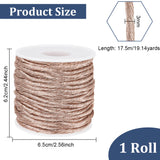 Metallic Cord, Twist, Tan, Cord: 3mm in diameter, about 19.14 Yards(17.5m)/roll