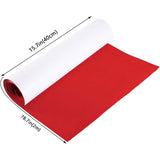 Self-adhesive Felt Fabric, DIY Crafts, Red, 40x0.1cm, about 2m/roll
