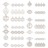 DIY Findings Kits, Including Tibetan Style Alloy Links & Pendants, Chakra Theme, Antique Silver, 84pcs/set