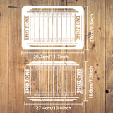 Plastic Drawing Painting Stencils Templates, for Painting on Scrapbook Fabric Tiles Floor Furniture Wood, Rectangle, Others, 29.7x21cm