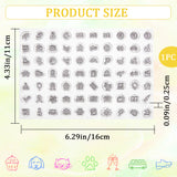 Daily Theme Transparent Silicone Stamps Set, for DIY Scrapbooking, Sports, 110x160x2.5mm