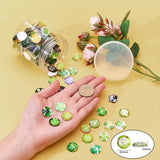 Flatback Glass Cabochons for DIY Projects, Dome/Half Round, Mixed Color, 18x5mm, 138~140pcs/box