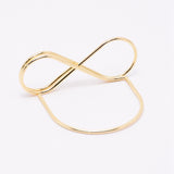 Iron Infinity Message Clip, Marriage Accessories, Golden, 28x64~74x55mm, Inner Size: 47x52mm