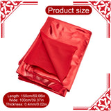 Polyester Spandex Stretch Fabric, for DIY Christmas Crafting and Clothing, Red, 100x150x0.04cm