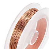 Round Craft Copper Wire, Other Color, 0.6mm, 22 Gauge