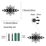 Iron Wall Signs, Metal Art Wall Decoration, for Living Room, Home, Office, Garden, Kitchen, Hotel, Balcony, 200x300x1mm, Hole: 5mm