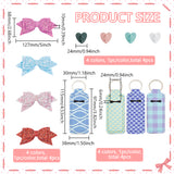DIY Cup Bottle Accessory Kits, Including Bowknot PU Leather Ornament Accessories, Alloy Cell Phone Heart Holder Stand, Polyester Pendant Keychains, Mixed Color, 12Pcs/box