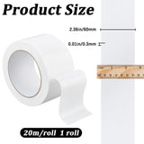 Adhesive Patch Tape, Floor Marking Tape, for Fixing Carpet, Clothing Patches, White, 60x0.3mm, about 20m/roll