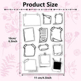 Custom PVC Plastic Clear Stamps, for DIY Scrapbooking, Photo Album Decorative, Cards Making, Stamp Sheets, Film Frame, Others, 160x110x3mm