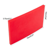 Plastic Subplate, Leathercraft Toolds, Rectangle, Red, 15x10x0.75cm