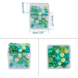 Plastic Bead Containers, Cube, Clear, 4x4x4cm, 18pcs