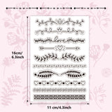 Custom PVC Plastic Clear Stamps, for DIY Scrapbooking, Photo Album Decorative, Cards Making, Stamp Sheets, Film Frame, Mixed Shapes, 160x110x3mm