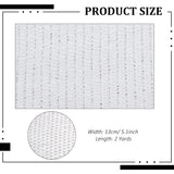 Soft Stretch Mesh Fabric Elastic Net with Rhinestone, for Clothing Bag Making Party Decorations , White, 13x0.25cm