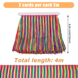 4M Nylon Tassel Lace Trims, Garment Accessories, Colorful, 8-1/4 inch(210mm)