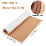 Cork Insulation Sheet, Self-adhesive, for Coaster, Wall Decoration, Party and DIY Crafts Supplies, Goldenrod, 400x1mm