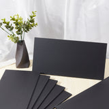 10 Sheets Plastic Corrugated Cardboard Sheets Pads, for DIY Crafts Model Building, Rectangle, Black, 153x300x4mm