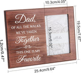 MDF Photo Frames, for Tabletop Display Photo Frame, Rectangle with Word, Floral Pattern, 195x254x12mm