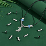 40Pcs 201 Stainless Steel Beads, Column, Stainless Steel Color, 16x6mm, Hole: 3.5mm