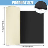 Adhesive EVA Foam Sheets, for Art Supplies, Paper Scrapbooking, Cosplay, Foamie Crafts, Black, 1800x298x6mm