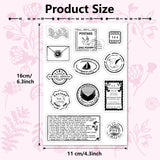 Custom PVC Plastic Clear Stamps, for DIY Scrapbooking, Photo Album Decorative, Cards Making, Stamp Sheets, Film Frame, Others, 160x110x3mm