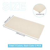 4Pcs 2 Colors Felt Inserts Bag Bottom, Cushion Pad, Rectangle, Mixed Color, 35x18x0.45cm, 2pcs/color