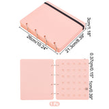 8 Pages Felt Shoe Charms Collection Binder Book, Flip-page Shoe Charms Organizer Holder, Rectangle, Pink, 26x21.3x3cm