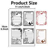 Custom PVC Plastic Clear Stamps, for DIY Scrapbooking, Photo Album Decorative, Cards Making, Stamp Sheets, Film Frame, Others, 160x110x3mm