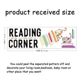 PVC Wall Stickers, Wall Decoration, Word Reading Corner, Book Pattern, 900x290mm