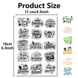 Custom PVC Plastic Clear Stamps, for DIY Scrapbooking, Photo Album Decorative, Cards Making, Stamp Sheets, Film Frame, Word, 160x110x3mm