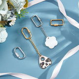 4Pcs 4 Styles Ion Plating(IP) 304 Stainless Steel Screw Carabiner Lock Charms, for Necklaces Making, Oval & Rectangle, Golden & Stainless Steel Color, 25.5~26x14~14x4mm, Screw: 7~8x4~4.5mm, 1pc/style