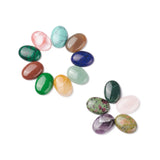 Natural/Synthetic Gemstone Cabochons, Oval, Mixed Stone, 25x18x7mm, 25pcs/box