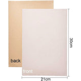 Jewelry Flocking Cloth, Polyester, Self-adhesive Fabric, with Rubber, Rectangle, PeachPuff, 29.7x20cm