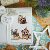 Custom PVC Plastic Clear Stamps, for DIY Scrapbooking, Photo Album Decorative, Cards Making, Dog, 160x110x3mm