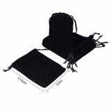 Velvet Jewelry Bags, Black, 17.5x12cm